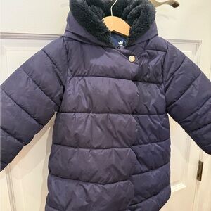 Jacadi Dark Blue Puffer Coat